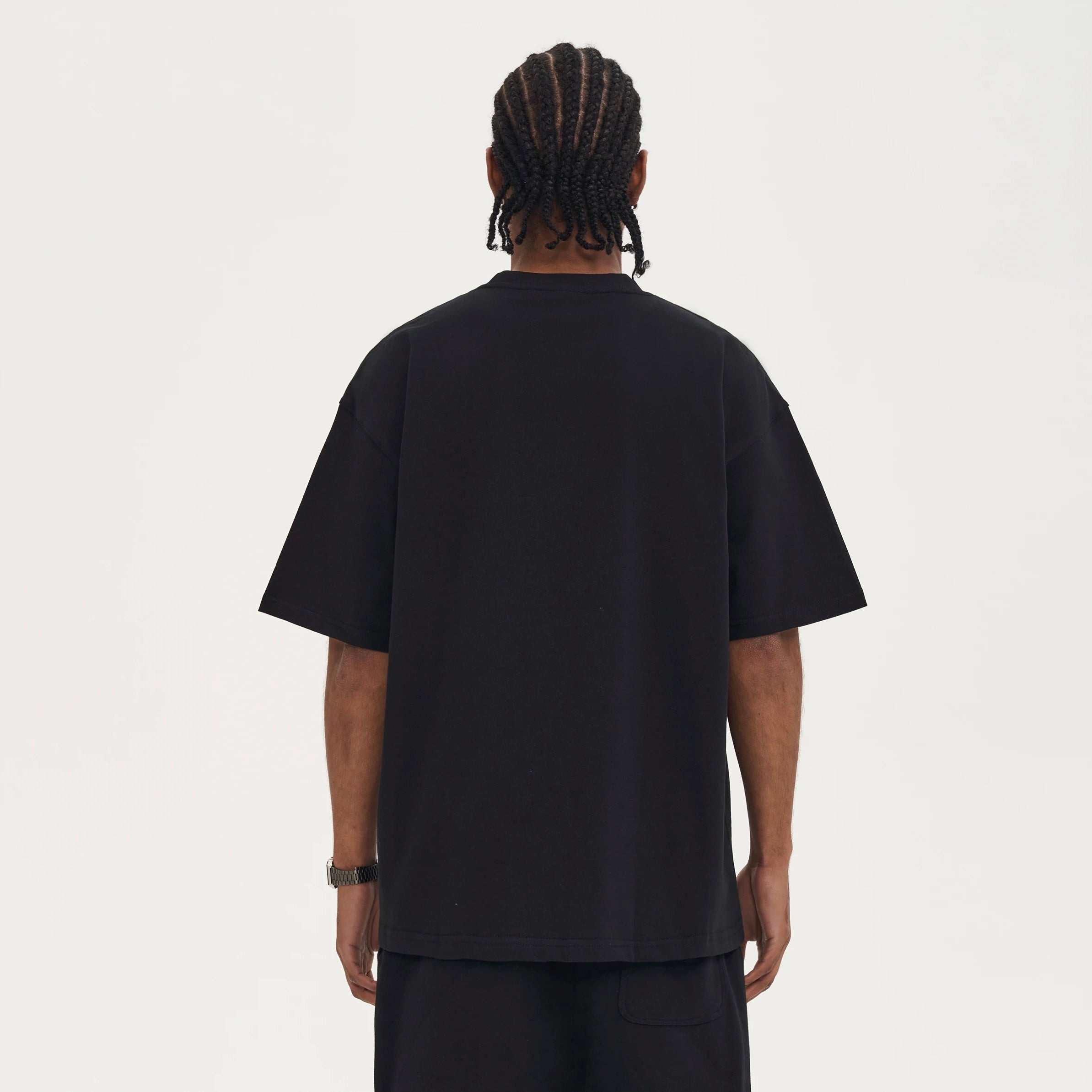 Black best sale boxy tee